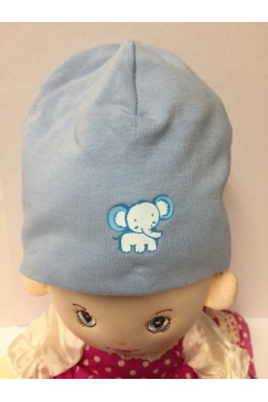Obrázok pre Detská čiapka sloník modrá