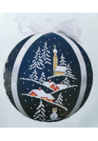 Obrázok pre Sada Vianočná guľa Kostolík s dedinou 8988