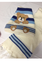 Obrázok pre Detská čiapka macko so šálom