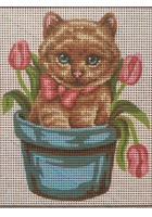 Obrázok pre Gobelin 43201 Mačička v kvetináči
