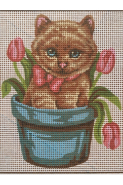 Obrázok pre Gobelin 43201 Mačička v kvetináči