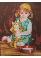 Obrázok pre Gobelin 14.835 Dievčatko s mačičkou