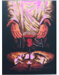Obrázok pre Gobelin Ježiš Kristus - Chlieb a víno 7271